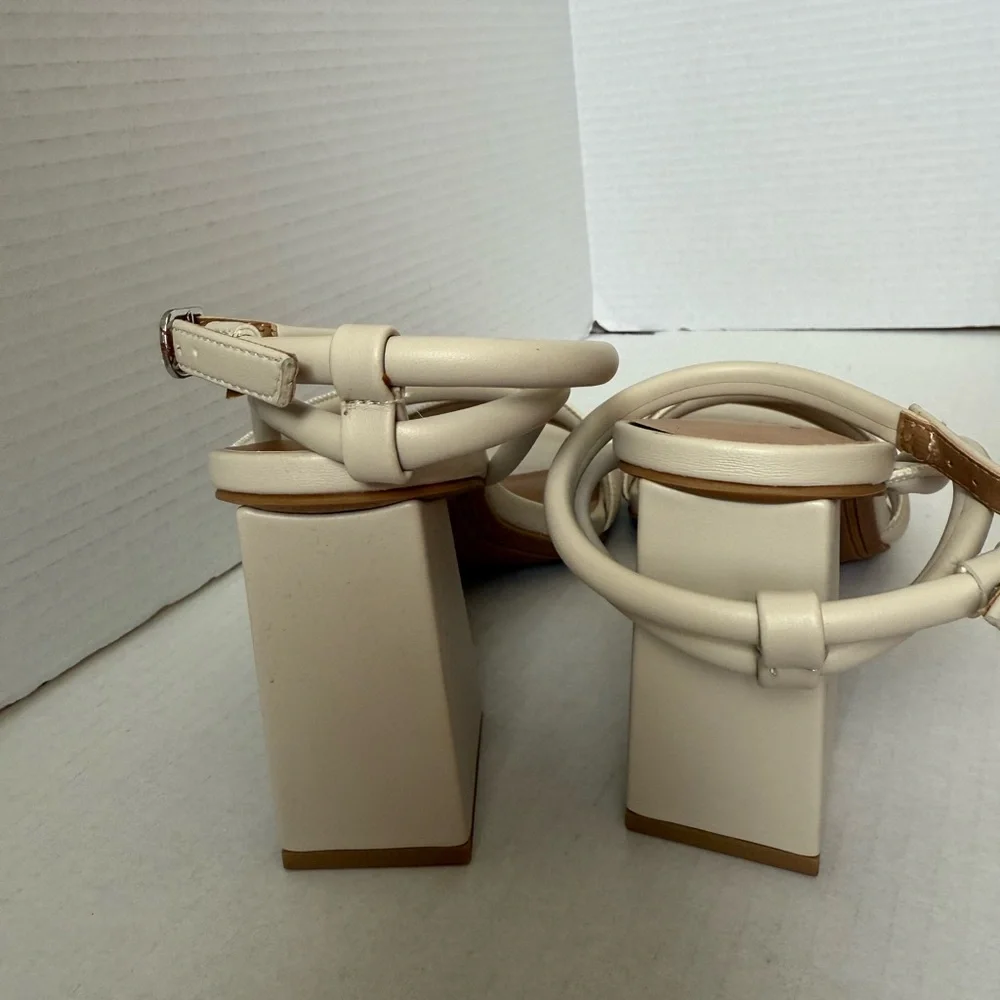 A New Day Off-White Strappy Sandals - Picture 6 of 6